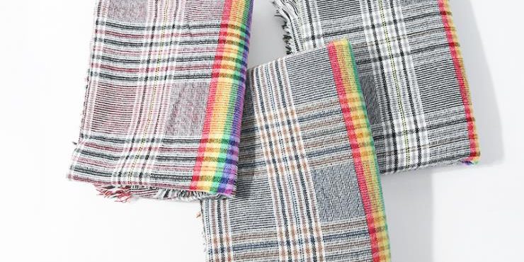 Rainbow knit scarf wholesale