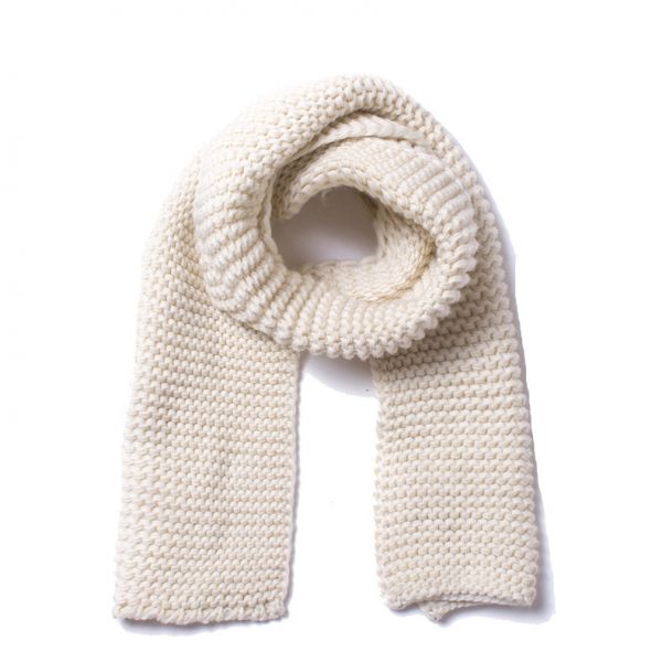 Solid color knit scarf sale