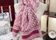 Luxury Wool Scarf for Women – Double-Sided D Letter Design with Tassels