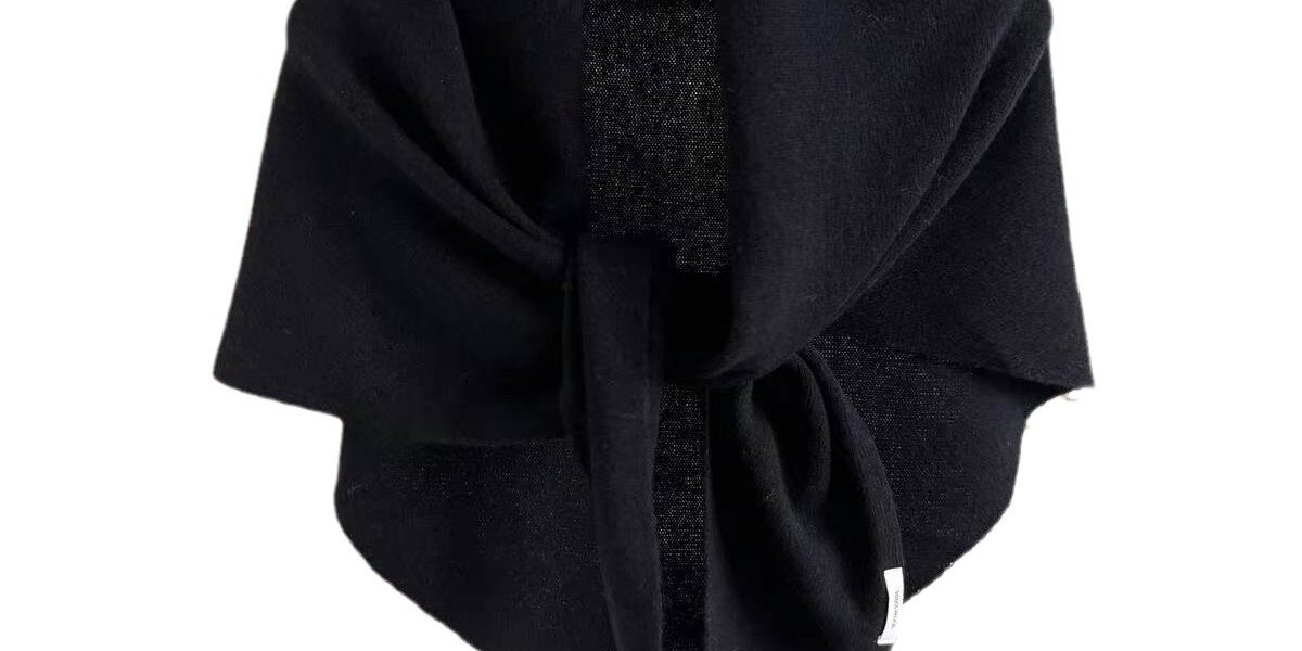 2024 Wool Blend Triangle Knitted Shawl for Women – Warm Winter Scarf Wrap (3) Wool Blend Triangle Knit Scarf for Women – Winter Warm Oversized Shawl