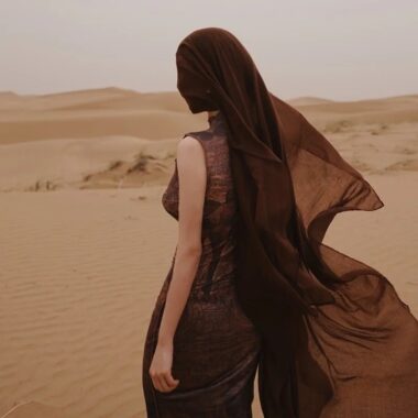  Bohemian Brown Cotton Linen Scarf, Beach Shawl, Sun Protection