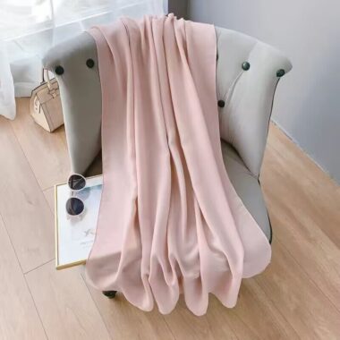 Desert-Inspired Cotton-Linen Scarf for Travel, Sun Protection & Beach