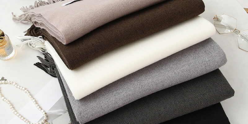 Wool & Cashmere Scarf for Women and Men – Thickened Solid Color Autumn Winter Shawl (6) Luxurious Wool and Cashmere Scarf for Women and Men – Thickened Winter Shawl